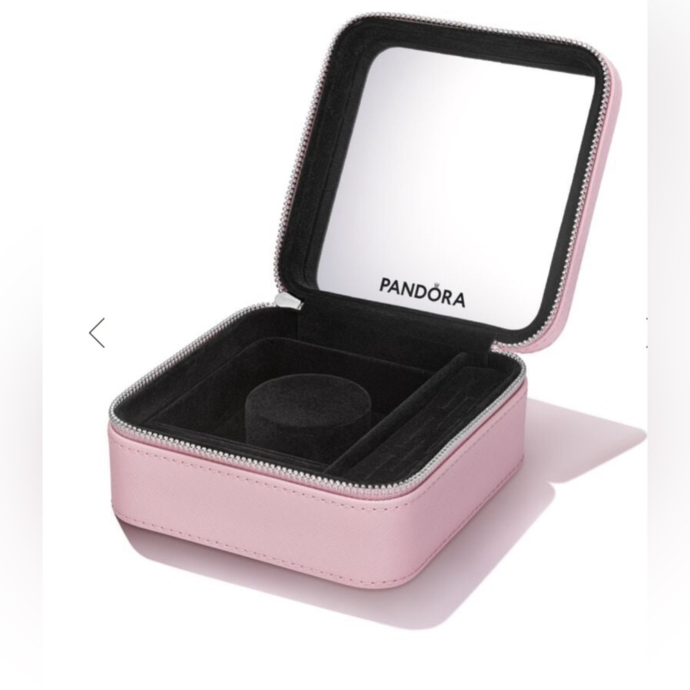 Pink Pandora Square Jewellery Box